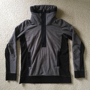 Gray and black Lululemon Pullover size 8